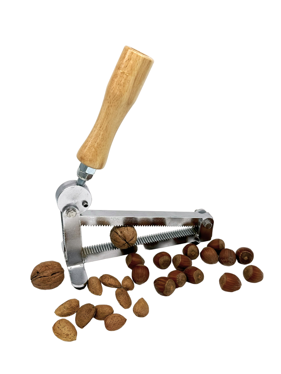 Robito Manual Nut Cracker assembled, side view