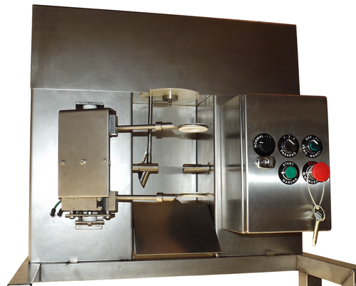 Pelamatic industrial orange peeling machine, front view